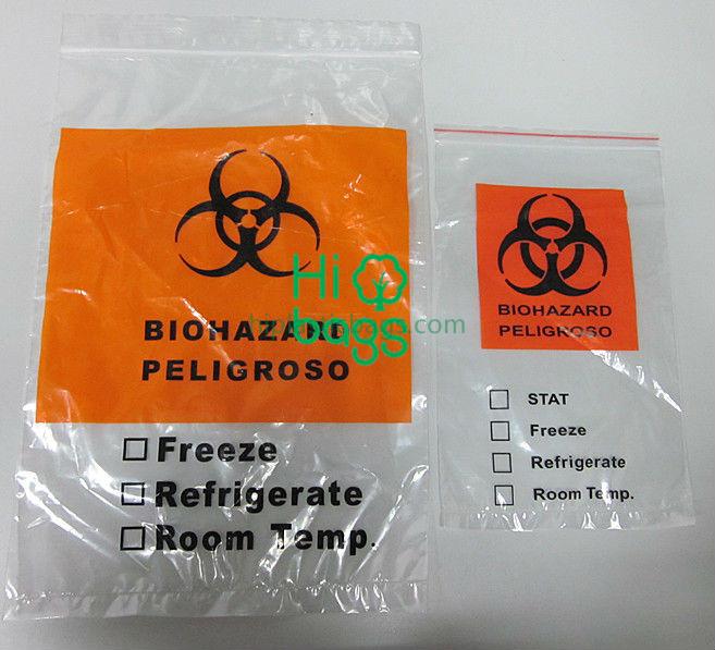Medical Plastic Zip Lock Specimen Bags W05